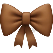 brown bow sticker