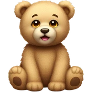 Cute teddy bear sticker