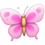 A pink butterfly with bubbles around it  sticker