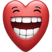 Heart laughing sticker