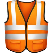 Orange safety vest  sticker