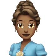 Belle in a blue dress  sticker