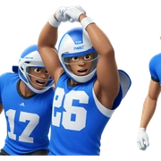 boys in sportswear at stadium sticker