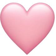 light pink heart sticker
