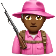 Pink hunting  sticker