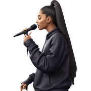 girl singing with microphone sticker