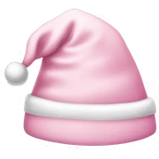 light pink santa hat sticker