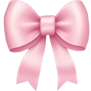 light pink ribbon bow sticker