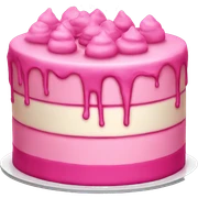 Pink cake sticker