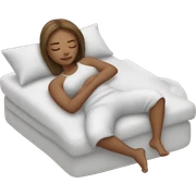 White girl sleeping  sticker