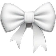 white bow sticker