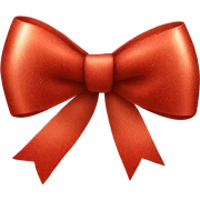 christmas bow sticker
