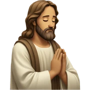 Jesus praying sticker