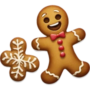 Gingerbread man sticker