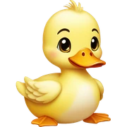 baby duck sticker