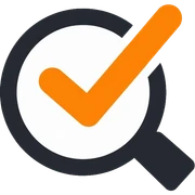 Quality Assurance logo with checkmark and magnifying glass sticker