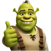 Shrek thumbs up sticker