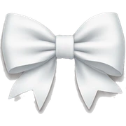 White bow sticker