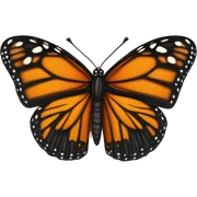 Monarch butterfly sticker