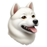 White Shiba Inu  sticker