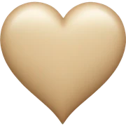Beige Heart  sticker