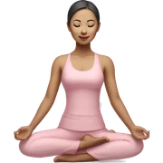 asian yoga girl light pink clothes  sticker