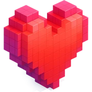 Heart sticker