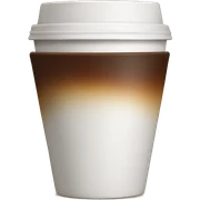 Coffee cup sticker