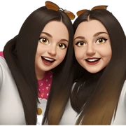 happy girls with sunglasses sticker