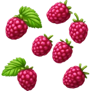 Raspberry sticker