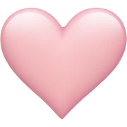 light pink heart sticker