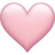 light pink heart  sticker