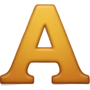 letter a sticker
