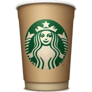 brown Christmas Starbucks drink sticker