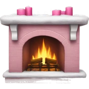 Winter Pink FirePlace sticker