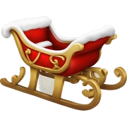 Christmas sleigh sticker