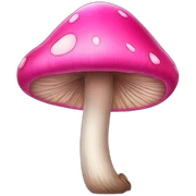Pink mushroom sticker