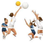 Volleyball sticker