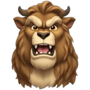 beast from beauty and the beast sticker