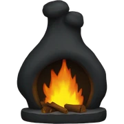 Black hearth sticker