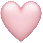 light pink heart sticker
