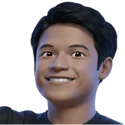 smiling boy with black hair sticker