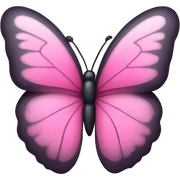 Pink butterfly sticker