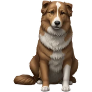 dog in focus portrait sticker