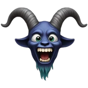 laughing crying Baphomet sticker