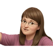 brown haired girl indoors sticker