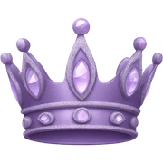 light purple crown sticker