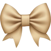 Beige bow sticker