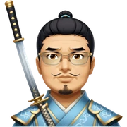 Elegant Samurai sticker