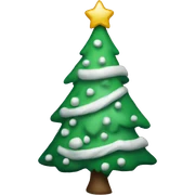 white christmas tree sticker